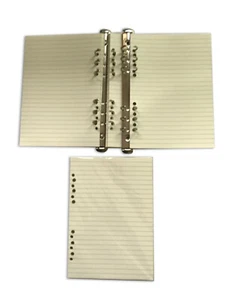 REFILLS FOR MULBERRY PLANER 12 Holes Lined Loose Papers 100 pages Pk - Picture 1 of 1
