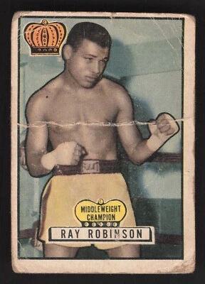 1951 Topps Ringside Sugar Ray Robinson #43 - HOF PR - Image 1 of 2