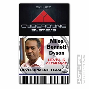 Plastic ID Card (TV & Film Prop) - Miles Dyson CYBERDYNE Sys Skynet TERMINATOR - Picture 1 of 2