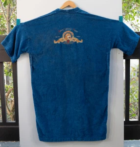 Albornoz azul vintage Metro Goldwyn Mayer Movie Studios con logotipo talla única - Imagen 1 de 10