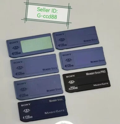 Tarjeta MS 128 MB/16 MB Sony Genuina Memory Stick, Larga MS, Para Cámara Sony Modelo Antiguo Foto 1 de 4
