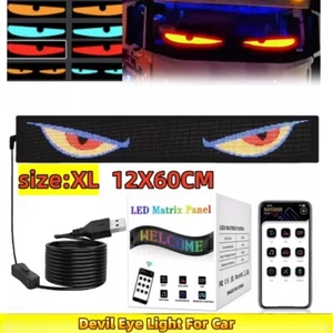 24"5V USB Truck Specific Devil Eye Car LED Display Screen Dynamic Headlight WiFi - Picture 1 of 12