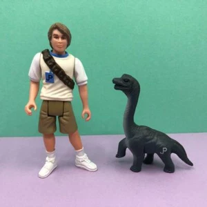 Figura de acción vintage de Kenner Jurassic Park Tim Murphy y dinosaurios década de 1990 - Imagen 1 de 4