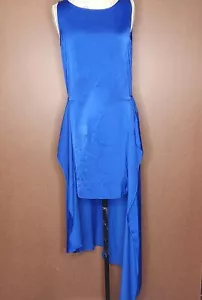 BCBGMAXAZRIA Urika Womens Dress High Low Royal Blue Size S Sleeveless Crew Neck - Picture 1 of 7