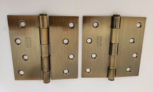 Emtek 910147 Residential Grade 4 x 4 steel hinges/per pair--French Antique Brass - Picture 1 of 1