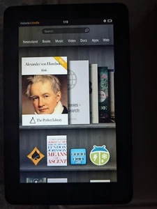 Amazon Kindle Fire 1st Generation Tablet, 8GB, 7", Wi-Fi, D01400 Grade C+ - Picture 1 of 3