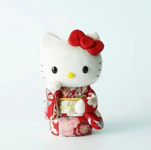 Invitación Hello Kitty Artesano Tradicional Toko Kakinuma Muñeca Grano Madera Japón - Imagen 1 de 5