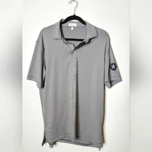 Peter Millar Sommer Komfort Herren Medium Grau Polo Freizeit Star Shirt Golf - Bild 1 von 6