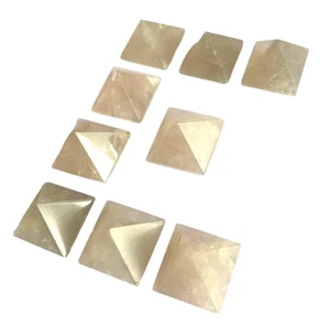 Quarzo fumè nove mini piramidi sciolte cristallo guarigione feng shui regalo reiki - Foto 1 di 2