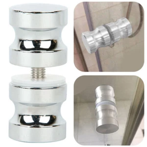 Bathroom Home Shower Door Handle Knob Single Groove Zinc Alloy Chrome Plated HOT - Picture 1 of 11