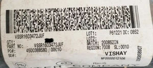 98PCS NEW VSSR1603472JUF Resistor Networks & Arrays 4.7K 5% 16 pin Iso - Picture 1 of 3