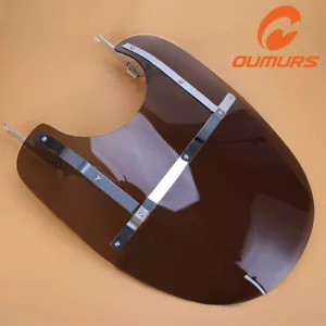 Detachable Windshield + Bracket For Harley 1994-2024 Touring CVO Road King FLHR - Foto 1 di 12