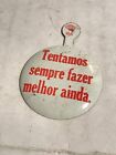 Vintage Avis Rent A Car Button In Portuguese We Try Always To Do Better Still