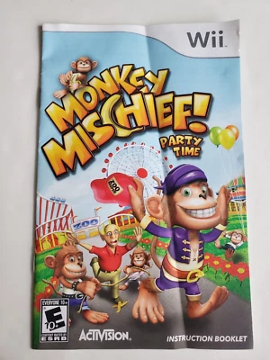 Monkey Mischief Party Time Nintendo Wii Loose Disc Videogame  - Image 1 of 3