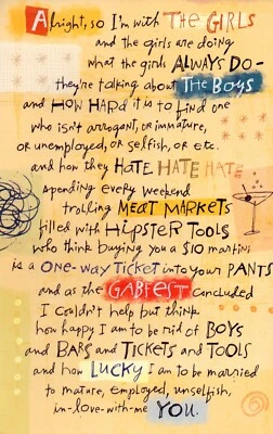 Funny HAPPY BIRTHDAY Card FOR HUSBAND "Handsome" by American Greetings +Envelope - Image 1 of 4