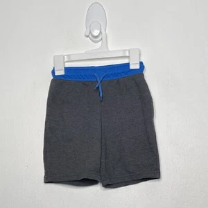 Cat & Jack Pull On Shorts Boys Size XS 4-5 Gray Elastic Waist Drawstring Knit - Picture 1 of 4