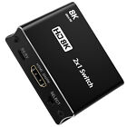 High Speed HDMI 8K 4K 1080P 2 In 1 Out Switch Adapter Screen Converter Splitter