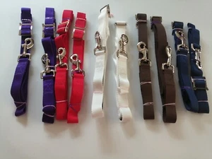 SIDE REINS with ELASTIC INSERT Web webbing, Horse or pony Lunge. Lots of Colours - Picture 1 of 84