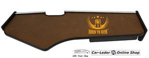 Mesa de almacenamiento de camión cuero sintético marrón adecuada para MAN TGX XXL a partir del año 2020 - Imagen 1 de 6