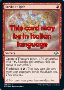 MTG 2x STRIKE IT RICH EXC - FARE FORTUNA - MH2 - MAGIC - Bild 1 von 1