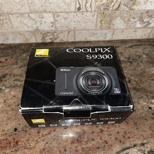 Nikon COOLPIX S9300 Digital Camera 16.0MP Nikkor 18x Wide Optical Zoom - Black - Picture 1 of 9