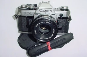 Canon AE-1 35mm Film Manual SLR Camera with Canon 50mm F/1.8 FD Lens - Ex+ - Picture 1 of 6
