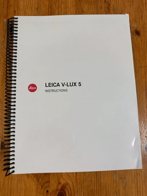 Leica V-Lux 5 Instruction Manual: Full Color 272 Pages & Protective Covers - Image 1 of 4