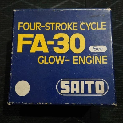 Saito Seisakusho Early Open Rocker Model Fa-30 4St Glow Engine - Image 1 of 4
