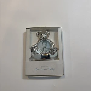 Heirloom Baby Home Trends Teddy Bear Photo Frame 2 1/4*2 1/4 Inch - Picture 1 of 8
