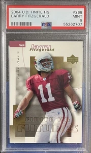 2004 UD Finite HG #268 LARRY FITZGERALD 29/99 RC PSA 9 POP 9 RARE Rookie NFL HOF - Picture 1 of 2