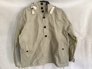 ALBAM WAXED BUTTON SMOCK JACKET SIZE LARGE BRAND NEW CLAY BEIGE TU6 - Picture 1 of 7