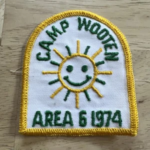 Vintage Camp Wooten Area 6 1974 Patch - Picture 1 of 7