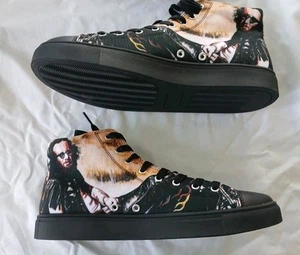 Sonny Barger 81 Hells Angels High Top Sneakers Canvas Licensed Rare size 10.5 US - Picture 1 of 10