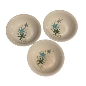 Tiger Lily Floral Small Bowls Saucer Dishes (3) VTG Sabin China (Unmarked) READ - Picture 1 of 7