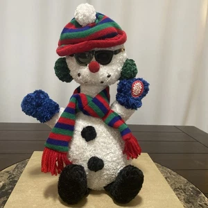 Snowman Dan Dee Musical Animated Sunglasses Christmas Tabletop Decor 13” Sings - Picture 1 of 13