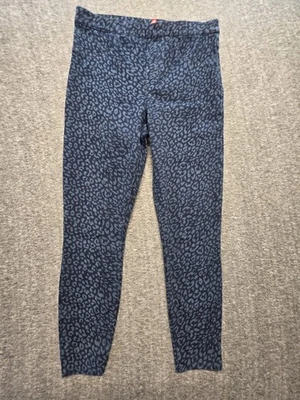 Spanx Jean-ish Ankle Leggings Size Large Animal Print Stretch Fit Denim Look - Image 1 of 4