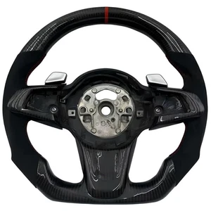 Steering Wheel For BMW Z4 E86 E89 2009-2016 Custom Carbon Fiber Black Alcantara - Picture 1 of 6