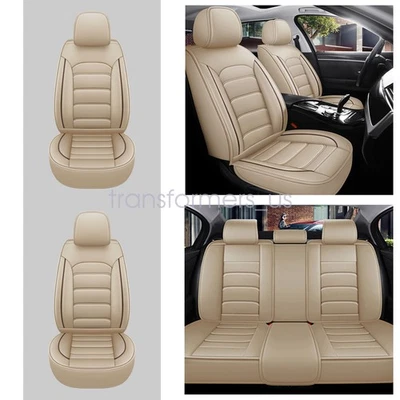 For Toyota RAV4 Full Set PU Leather Car Seat Cover 5-Seat Front Rear Protectors - Изображение 1 из 4