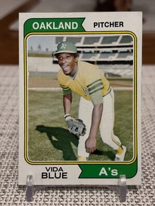 1974 Topps #290 Vida Blue Oakland Athletics (Near Mint or Better) - Bild 1 von 2