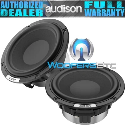 AUDISON AV6.5P II VOCE 6.5” 300W 4-OHM WOOFERS CAR AUDIO 6 1/2" SPEAKERS NEW - Image 1 of 4