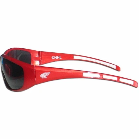 DETROIT RED WINGS SUNGLASSES 3 DOT UV400 PROTECTION UNISEX AND W/FREE POUCH/BAG Cover