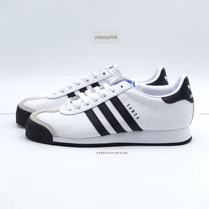 adidas Samoa Leather Sneakers 675033 Cloud White/Black Size 12 Men's - Picture 1 of 6