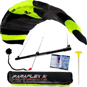 Paraflex Trainer 3.1 Azione Kite Neon Green - Tappetino Di Governo 3 Linee Train - Foto 1 di 12