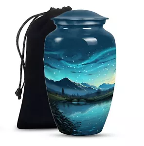 Mountain Burial Unique Urns For Human Male Large Urn For Female Mom Ashes - Picture 1 of 7