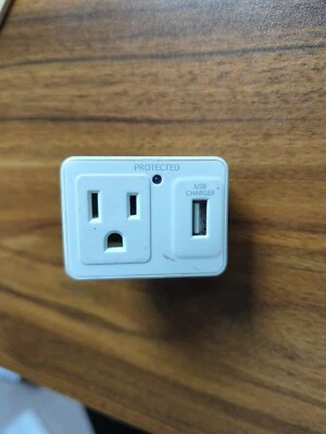 GE Wall Power Adapter With Usb Surge Protector - Image 1 of 2