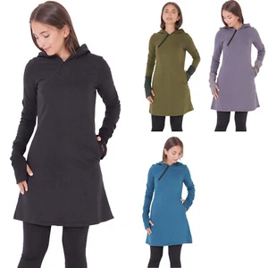 PUREWONDER Sweat-Kleid mit Kapuze Einfarbig dr17 - Bild 1 von 30