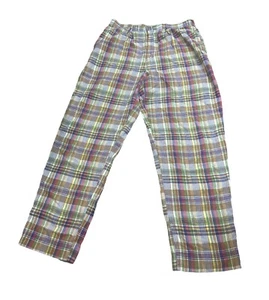 Vintage J Crew Men’s Plaid Colorful Golf Dress Kentucky Derby Pants Size 34 X 32 - Picture 1 of 4