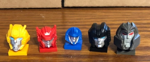 KRE-O TRANSFORMERS REPLACEMENT HEADS STARSCREAM MIRAGE SIDESWIPE MEGATRON BEE Cover