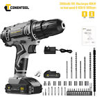 CONENTOOL Cordless Drill 2 Speed 18V Electric Screwdriver Set Driver + 1 Battery