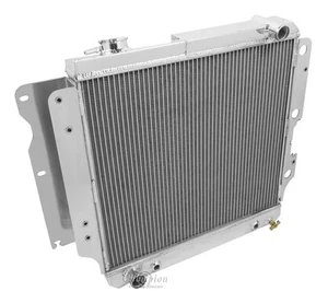 Champion Racing 2 Row Aluminum Radiator For 1987 - 06 Jeep Wrangler 4/6Cyl - Picture 1 of 7